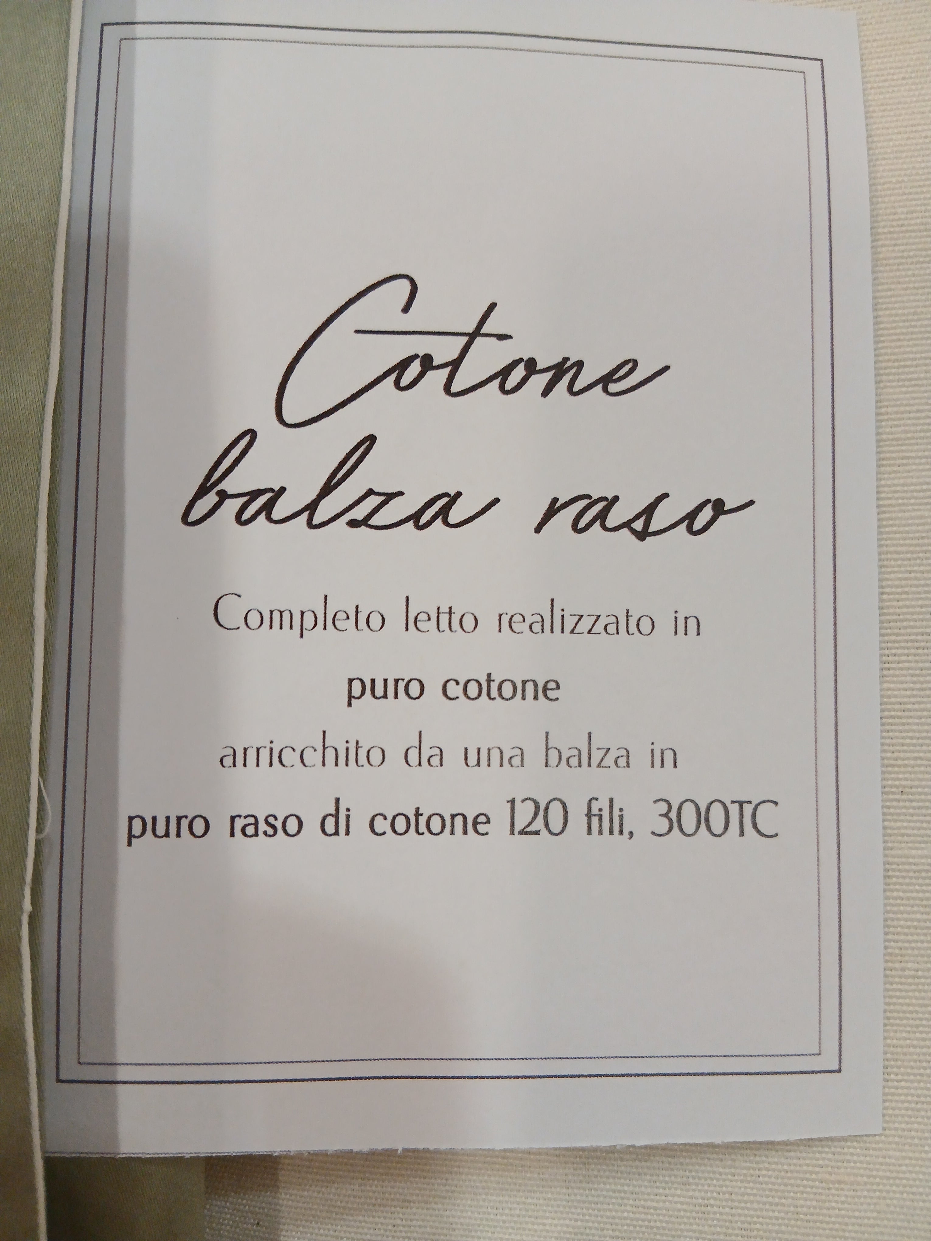 Completo letto Balza Raso
